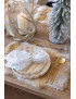 Assiettes à dessert à rayures