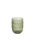 Verre cotelé kaki