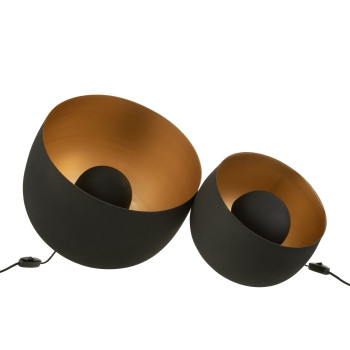 Lampe à poser noire
