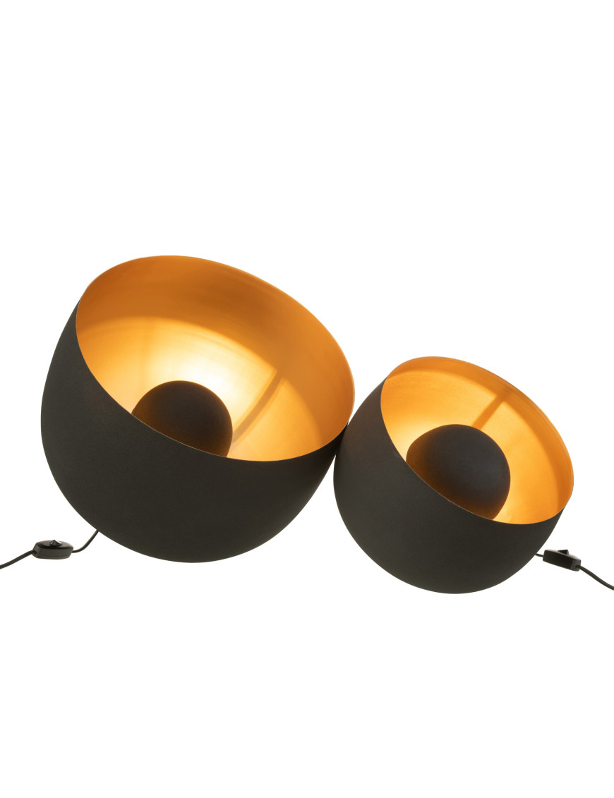 Lampe à poser noire