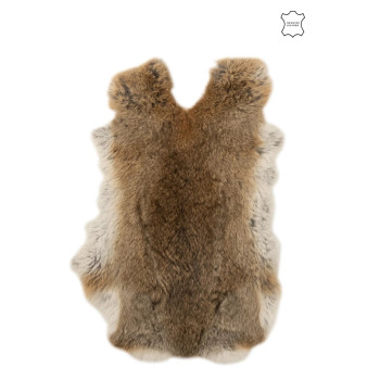 Peau de lapin blanche