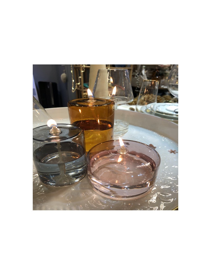 Lampe à huile couleur - cylindrique