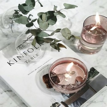 Lampe à huile couleur - cylindrique